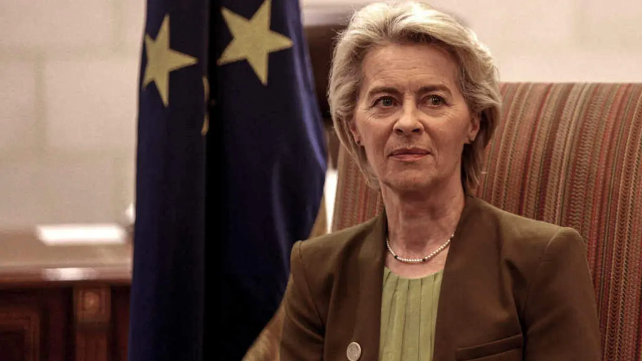 A presidenta da Comisi&oacute;n Europea, Ursula von der Leyen. (Marwan Naamani / DPA v&iacute;a Europa Press)