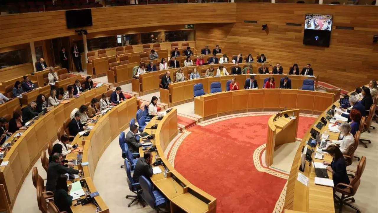 Pleno do Parlamento galego desta terza feira. (Foto: Parlamento)