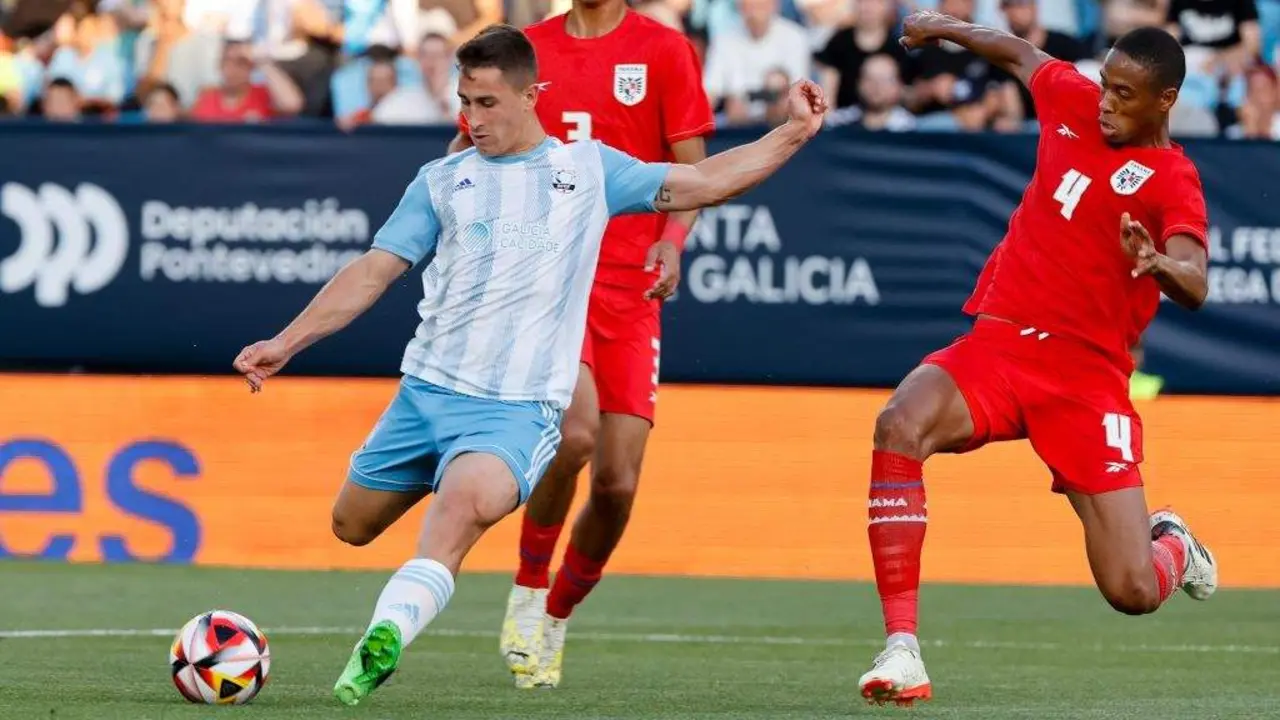 A selecci&oacute;n galega xogou o seu &uacute;ltimo encontro o pasado 31 de maio de 2024 ante Panam&aacute;. (Foto: RFGF)