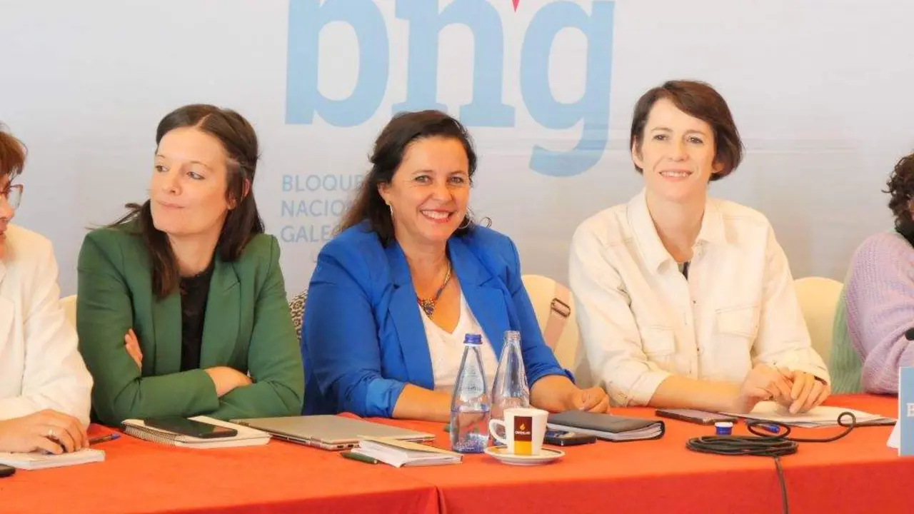 Olalla Rodil, Ana Miranda e Ana Pont&oacute;n no Consello Nacional do BNG decorrido este s&aacute;bado 15 de xu&ntilde;o. (Foto: N&oacute;s Diario).