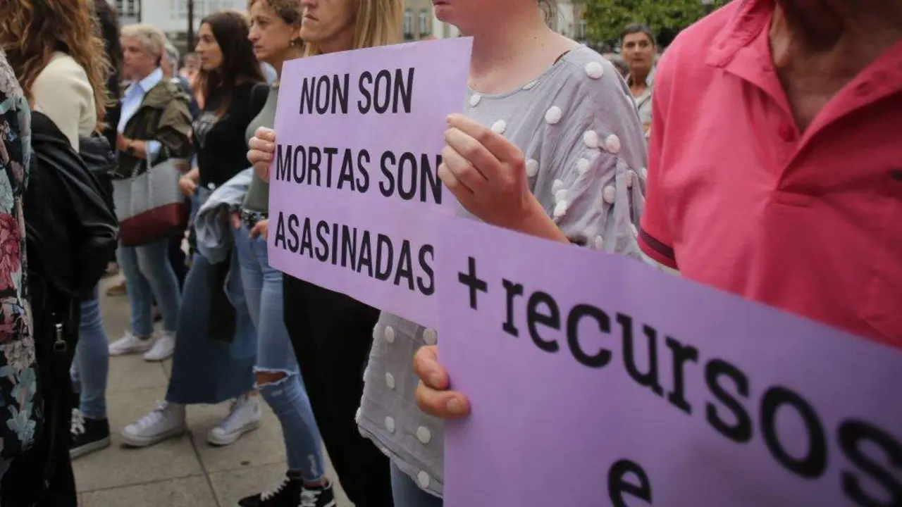 Cartaz contra a violencia machista nunha protesta recente. (Foto: Carlos Castro / Europa Press)