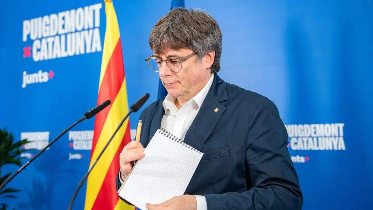 O ex president catal&aacute;n e l&iacute;der de Junts, Carles Puigdemont. (Foto: Gl&ograve;ria S&aacute;nchez / Europa Press)