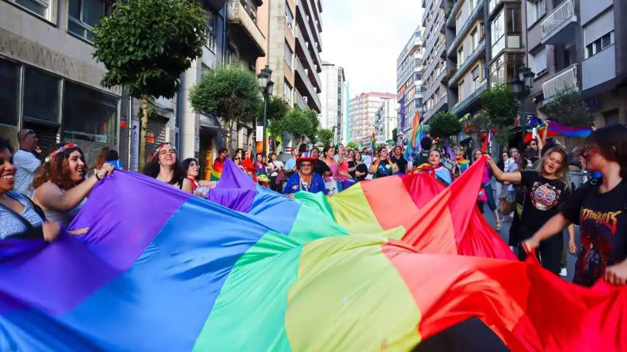 Manifestaci&oacute;n con motivo do D&iacute;a do Orgullo decorrida o pasado s&aacute;bado, 29 de xu&ntilde;o, en Vigo (Foto: N&oacute;s Diario).