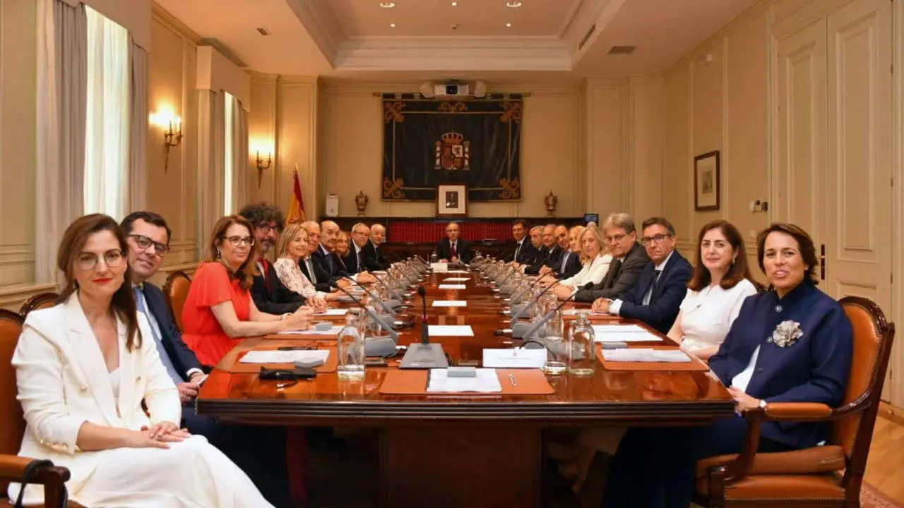 Reuni&oacute;n dos 20 novos vogais do Consello Xeral do Poder Xudicial o pasado 25 de xullo. (Foto: CXPX).