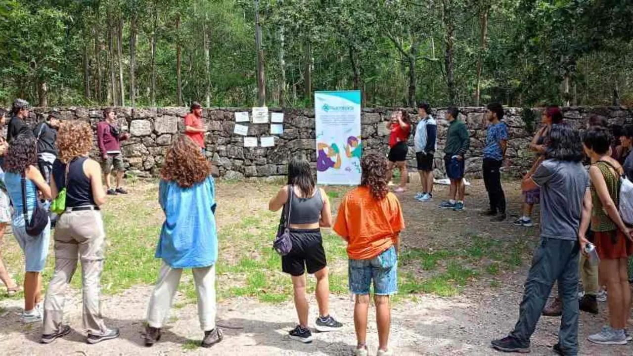 Inicio da ruta, este s&aacute;bado 17, en Moa&ntilde;a.