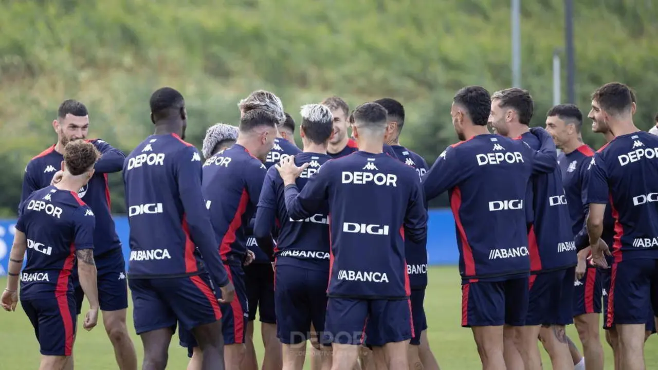 Adestramento do D&eacute;por o pasado mes de setembro. (Foto: RC Deportivo)
