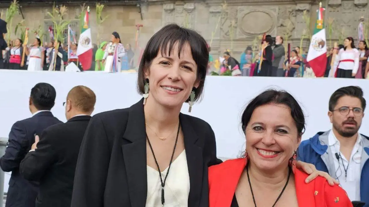 Ana Pont&oacute;n e Ana Miranda asistiron &aacute; toma de posesi&oacute;n de Claudia Sheinbaum. (Foto: N&oacute;s Diario)