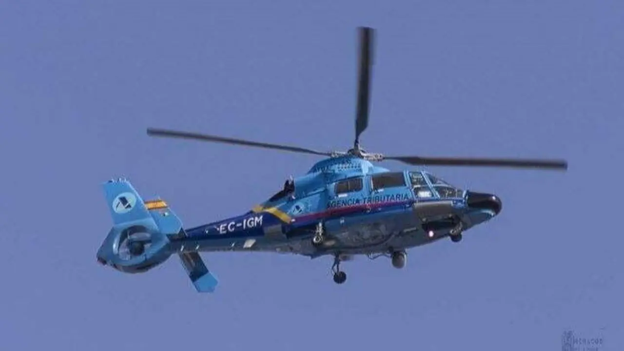 Helic&oacute;ptero de Vixilancia Aduaneira. (Foto: Aduanas)