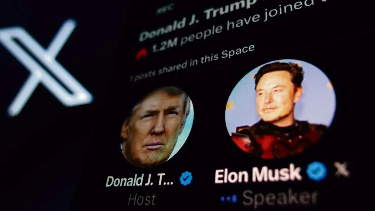 Donald Trump exerceu de anfitri&oacute;n o pasado mes de agosto nunha charla a trav&eacute;s da rede social X na que Elon Musk foi convidado a intervir. (Foto: Europa Press / Contacto / Andre M. Chang)