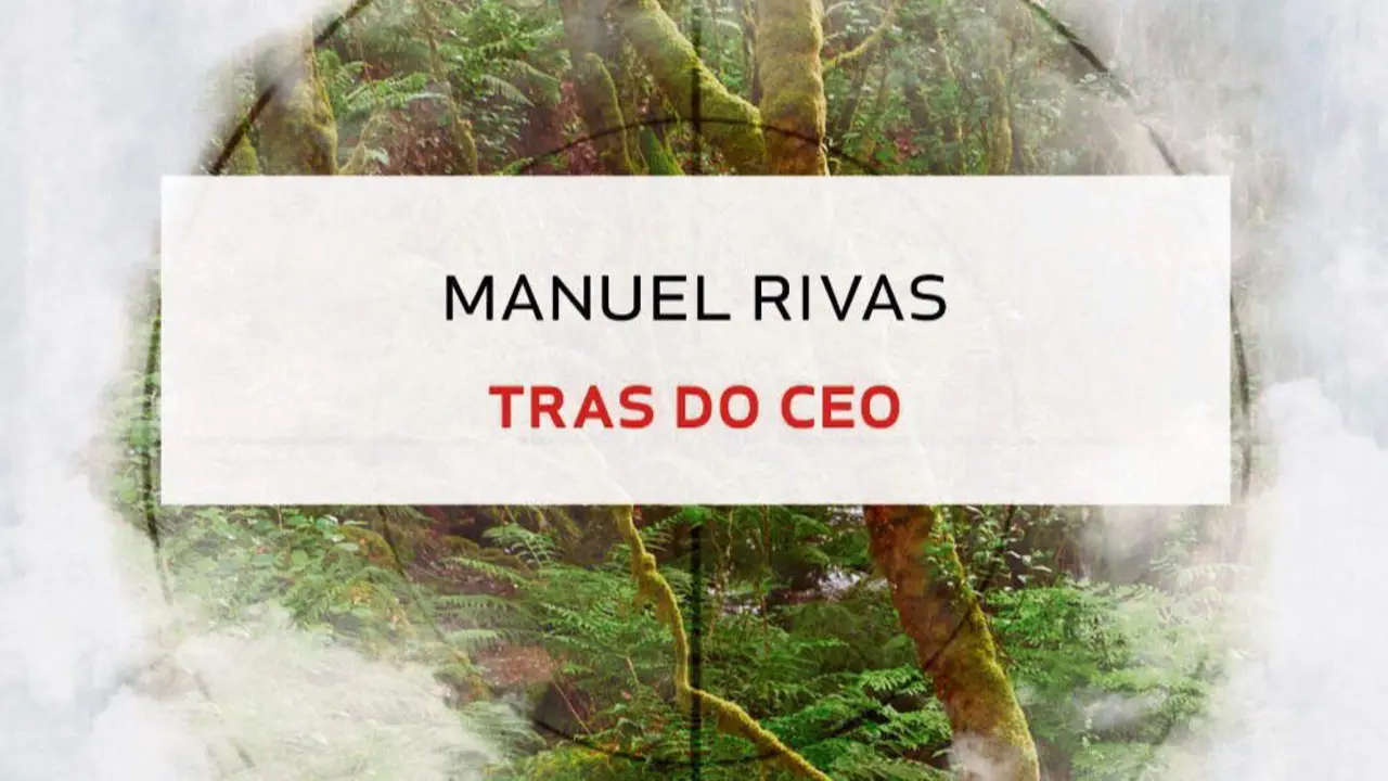 Detalle da capa do libro 'Tras do ceo', de Manuel Rivas.