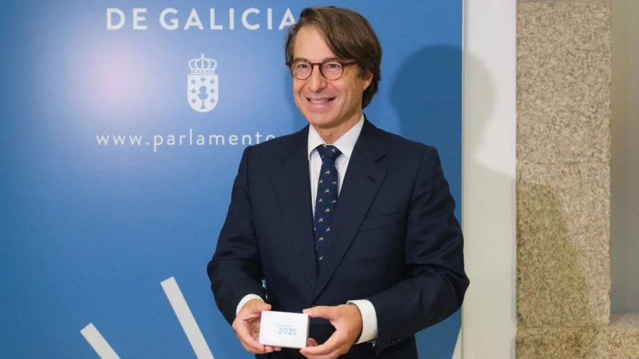 O conselleiro de Facenda, Miguel Corgos, este s&aacute;bado, no Parlamento galego. (Foto: David Cabez&oacute;n / Xunta)