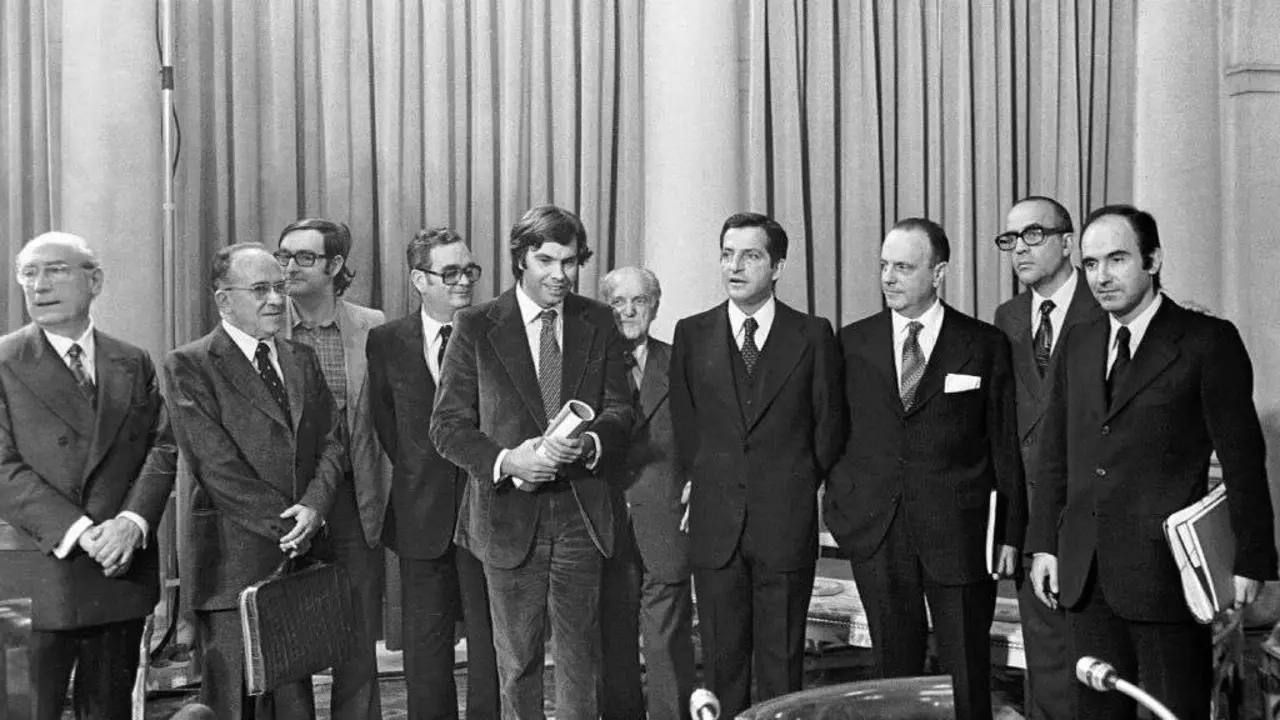 Sinatura dos 'Pactos da Moncloa' o 25 de outubro de 1978. (Foto: Europa Press)