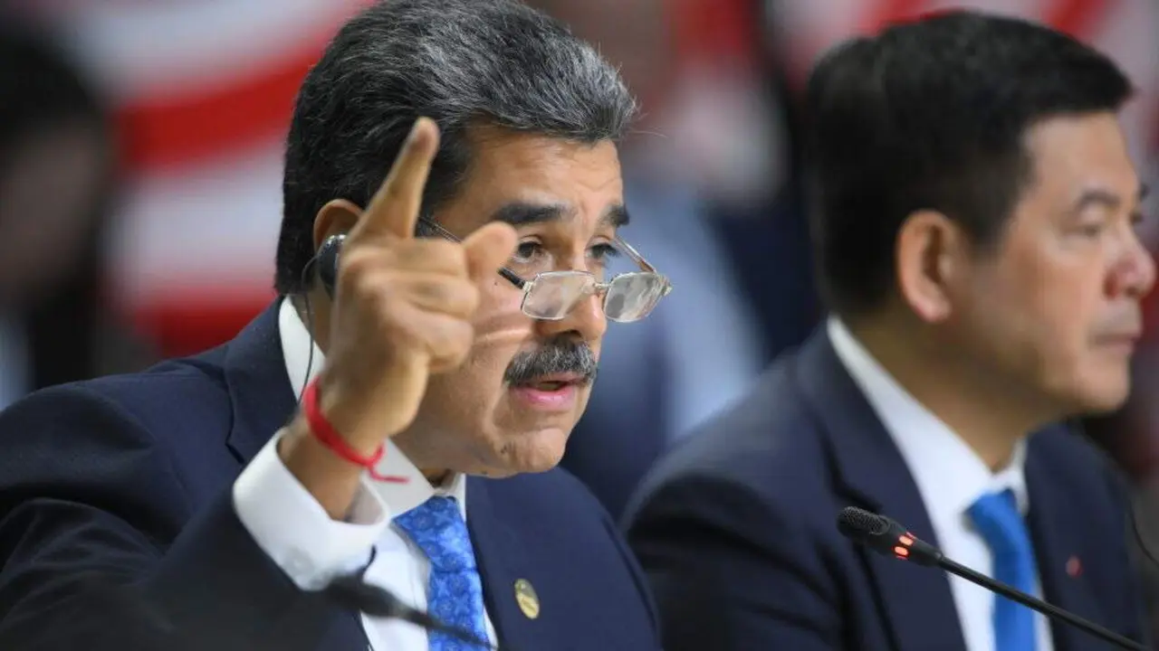 Nicol&aacute;s Maduro durante o cume dos Brics decorrido en Rusia o pasado mes de outubro. (Foto Vladimir Astapkovich  Photohost a  DPA)