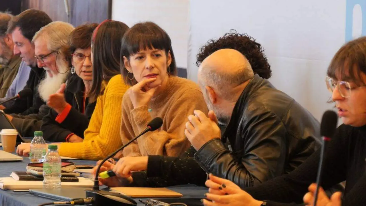 Ana Pont&oacute;n, durante o Consello Nacional do BNG o pasado mes de outubro. (Foto: N&oacute;s Diario)