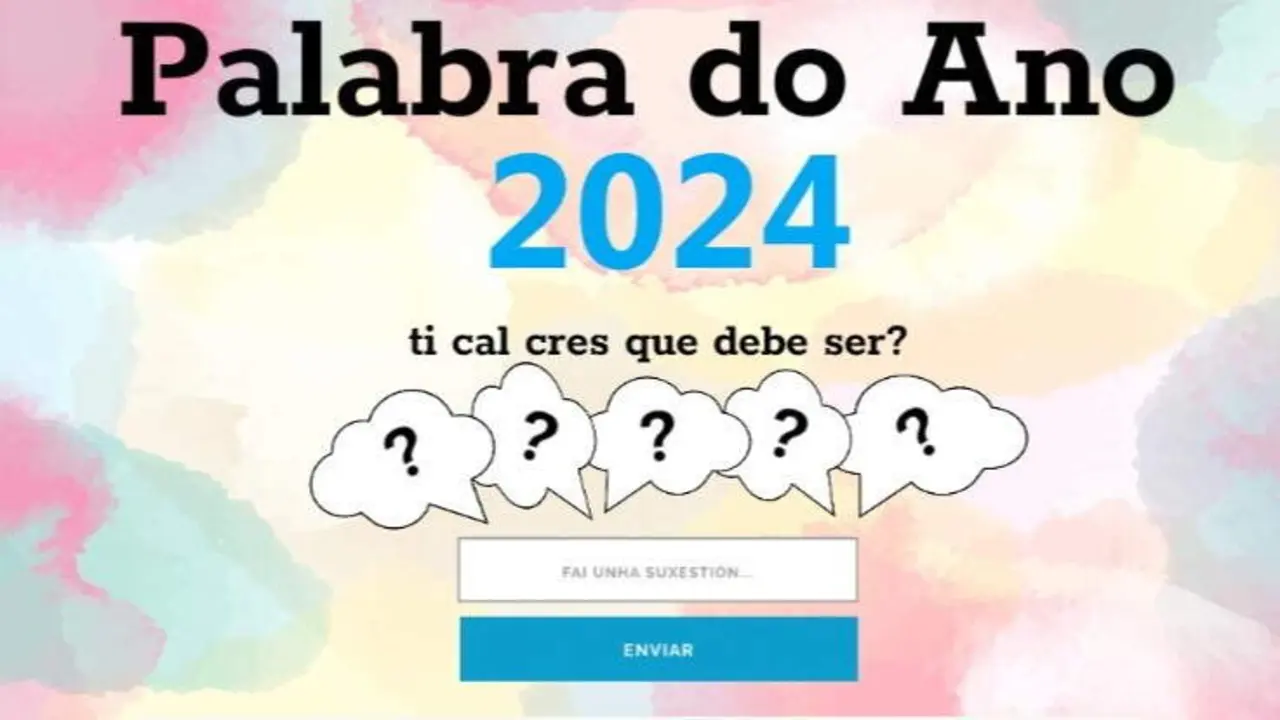 Conta atr&aacute;s para co&ntilde;ecer a palabra do ano 2024. (Foto: Portal das Palabras)