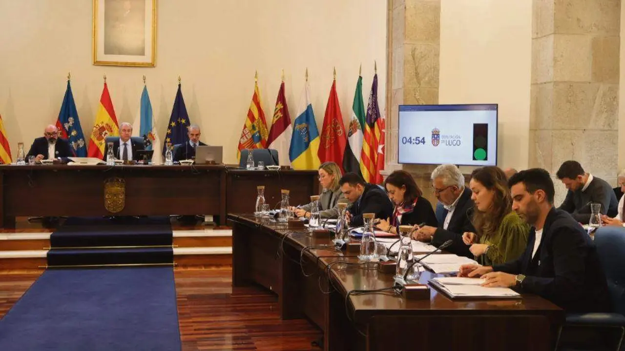 Pleno da Deputaci&oacute;n de Lugo decorrido esta terza feira. (Foto: N&oacute;s Diario)