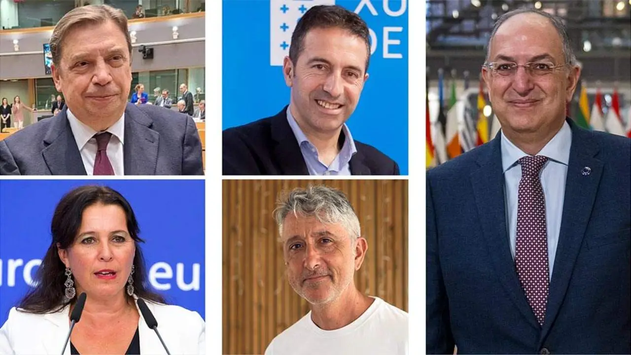 Luis Planas, Alfonso Villares, Costas Kadis, Ana Miranda e Gonzalo Rodr&iacute;guez. (Foto: CAIB - Conchi Paz - Europa Press / Contacto / Wiktor Dabkowski - N&oacute;s Diario)