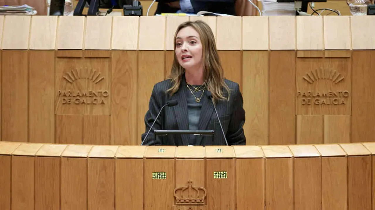 A conselleira de Pol&iacute;tica Social, Fabiola Garc&iacute;a, esta cuarta feira. (Foto: Ana Varela)