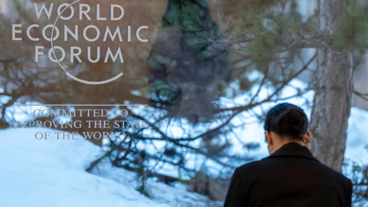 Lugar do Foro de Davos, na cidade hom&oacute;nima su&iacute;za, o 20 de xaneiro de 2025, o d&iacute;a do inicio da s&uacute;a edici&oacute;n anual. (Foto: Gabriel Lado / World Economic Forum / DPA v&iacute;a Europa Press)