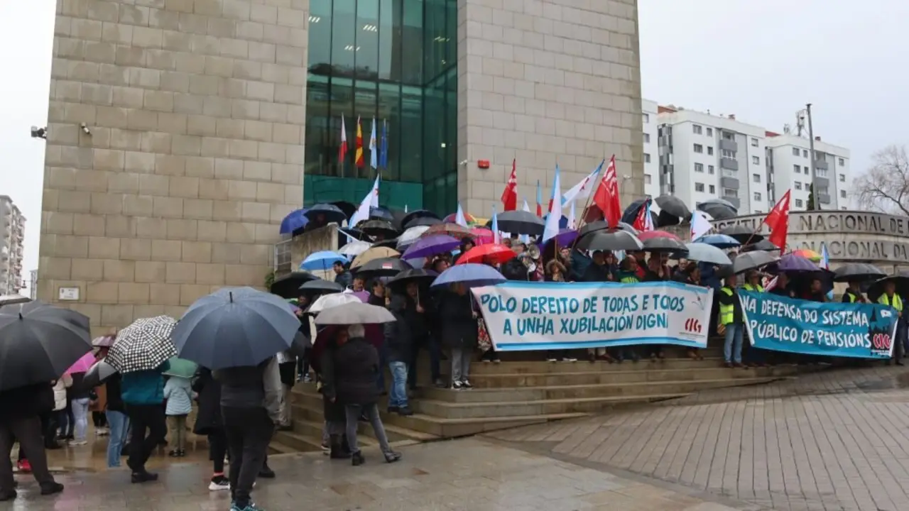 Concentraci&oacute;n da CIG, esta cuarta feira en Vigo. (Foto: N&oacute;s Diario)