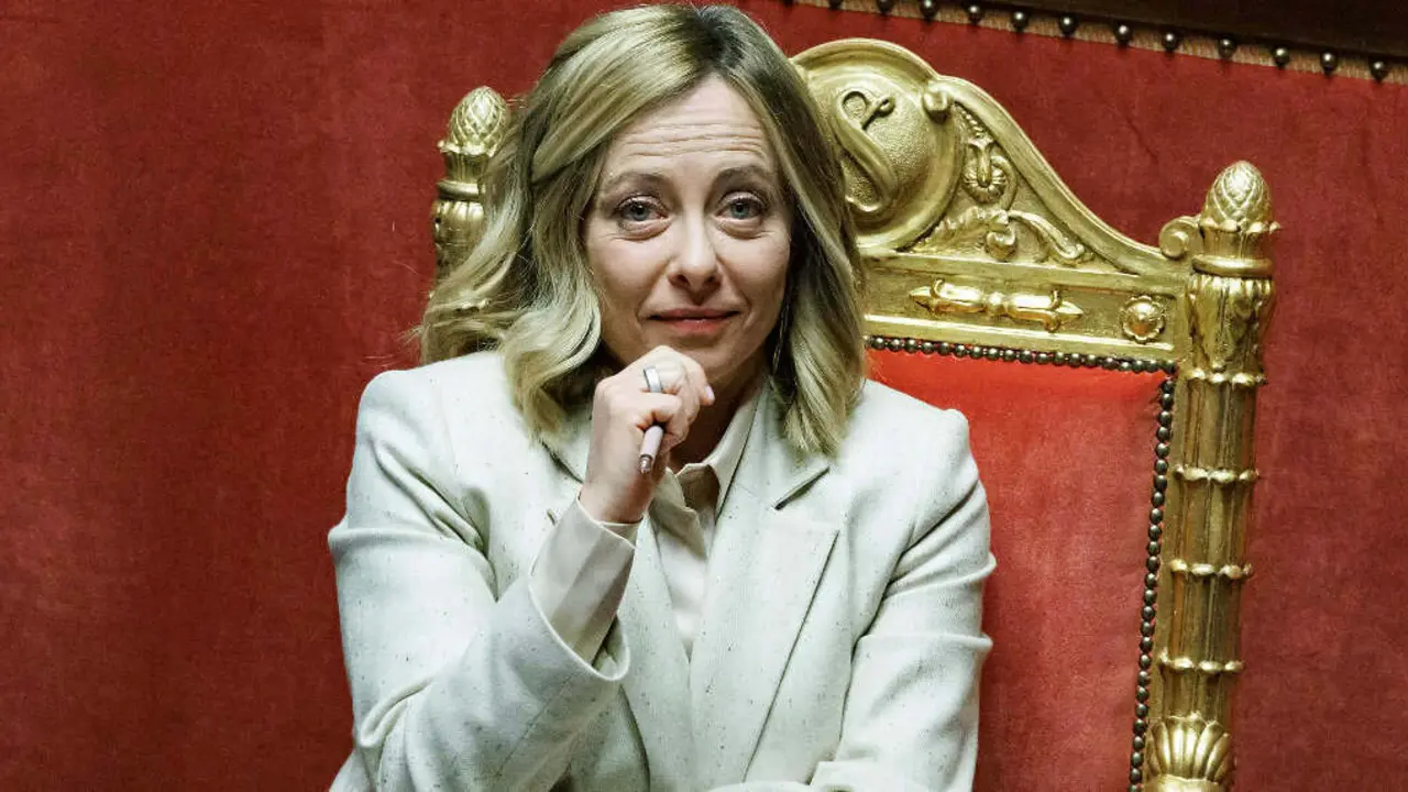Giorgia Meloni, primeira ministra italiana, o 18 de decembro de 2024. (Foto: Roberto Monaldo / Europa Press / Contacto)