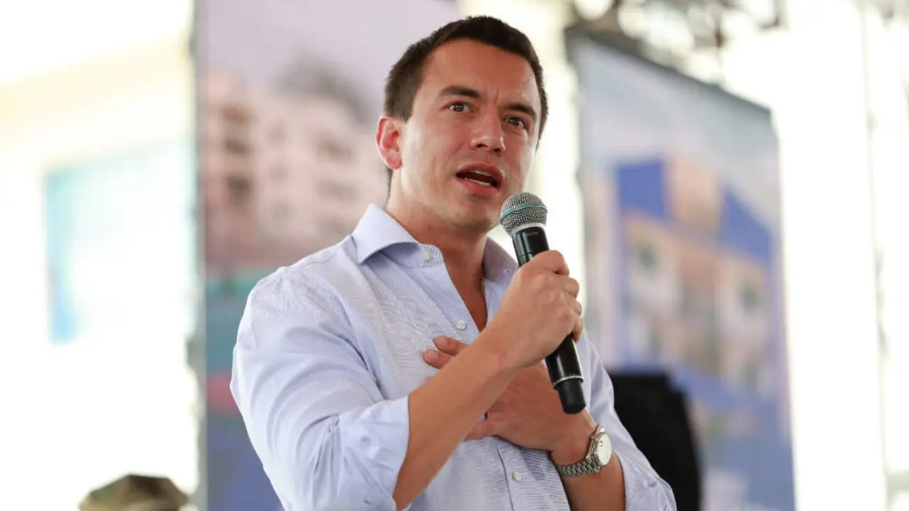 Daniel Noboa, presidente do Ecuador, o 4 de febreiro de 2025. (Presidencia do Ecuador)