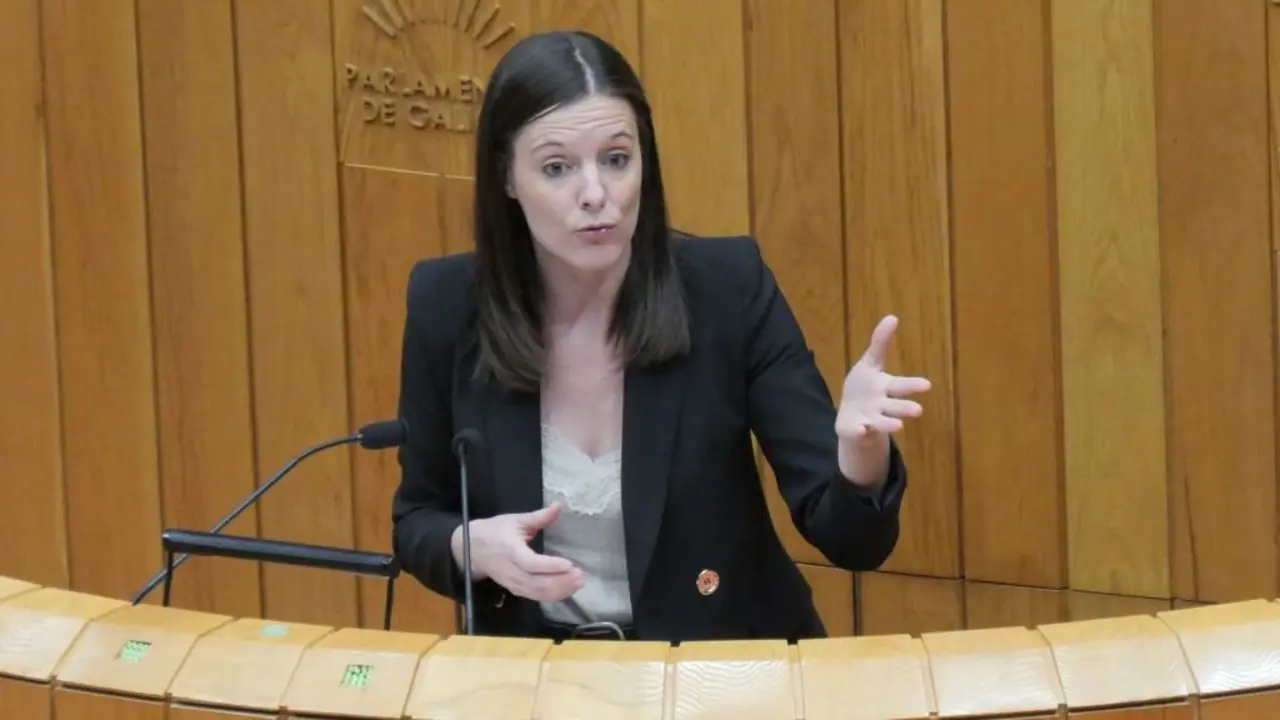 Olalla Rodil nun Pleno no Parlamento galego nunha imaxe de arquivo. (Foto: N&oacute;s Diario)