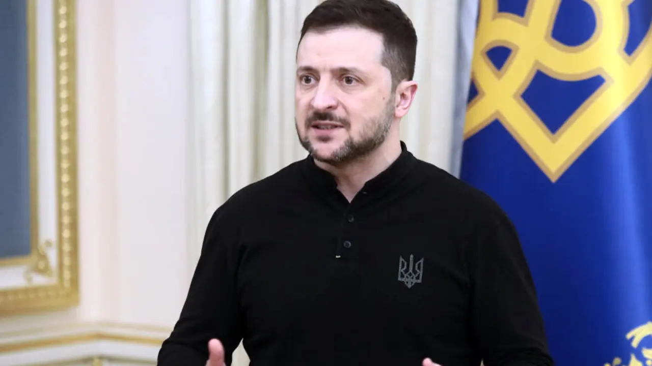 Volodimir Zelenski, presidente de Ucra&iacute;na, o 6 de febreiro de 2025. (Foto: Ukrinform / DPA v&iacute;a Europa Press)
