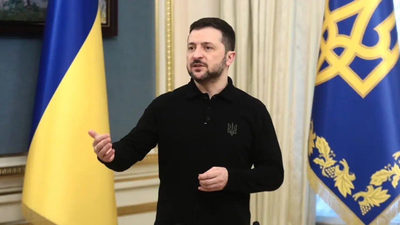 O presidente de Ucra&iacute;na, Volodimir Zelenski. (Foto: Europa Press / Contacto / Tarasov)