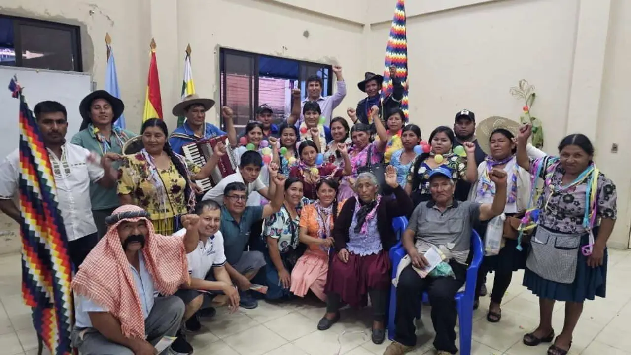 Evo Morales, a passada fin de semana coas comunidades de Camiri e Cabezas na provincia de Cordillera, Bolivia. (Foto: Evo Morales)