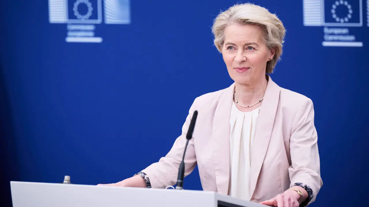 A presidenta da Comisi&oacute;n Europea, a alem&aacute; Ursula von der Leyen, o 3 de marzo de 2025 en Bruxelas (B&eacute;lxica). (Foto: Dati Bendo / European Commission / d / DPA v&iacute;a Europa Press)