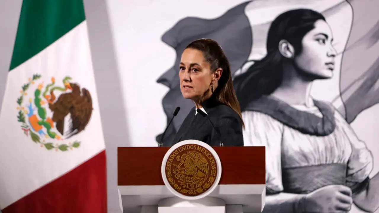 Claudia Sheinbaum, presidente de M&eacute;xico, o 4 de marzo de 2025. (Foto: Carlos Santiago / Europa Press / Contacto)
