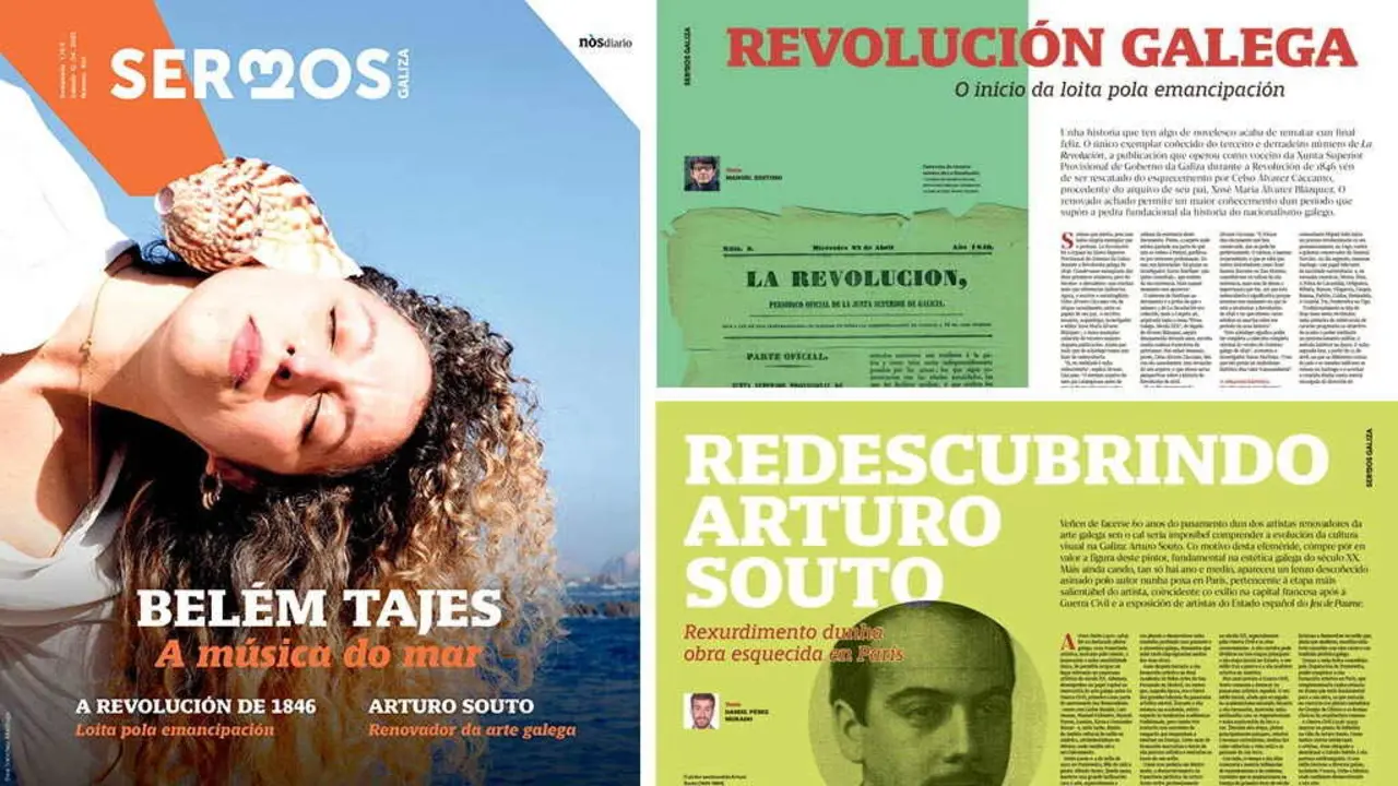 Detalles da capa do 'Sermos Galiza' deste s&aacute;bado, 12 de abril.