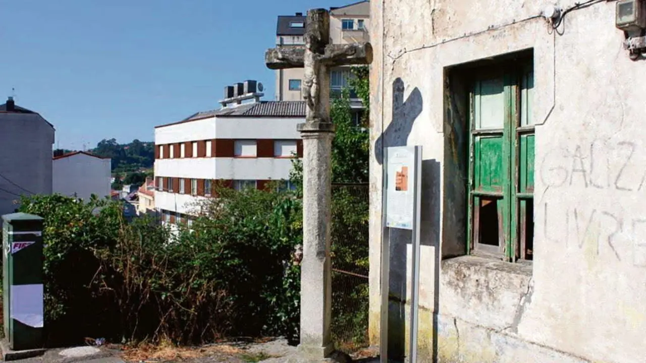 Lugar onde foi fusilado, en Betanzos (As Mari&ntilde;as), o sarxento Samitier, un dos M&aacute;rtires da Liberdade da Revoluci&oacute;n de 1846. (Foto: patrimonio.net)
