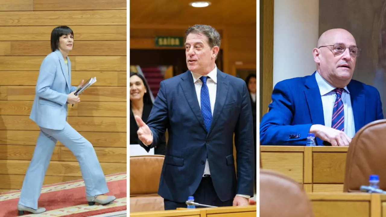 Ana Pont&oacute;n, Jos&eacute; ram&oacute;n G&oacute;mez besteiro e Armando Oxea. (Foto: Arxina)