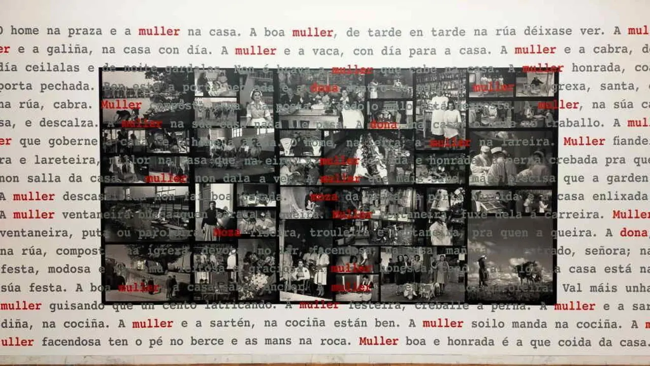 'Gu&iacute;a postal de Lugo (1936-1976)', de Mar Caldas, fai parte da exposici&oacute;n 'Mulleres, traballo e memoria' que se mostra no CGAC. (Foto: Mar Caldas / CGAC)