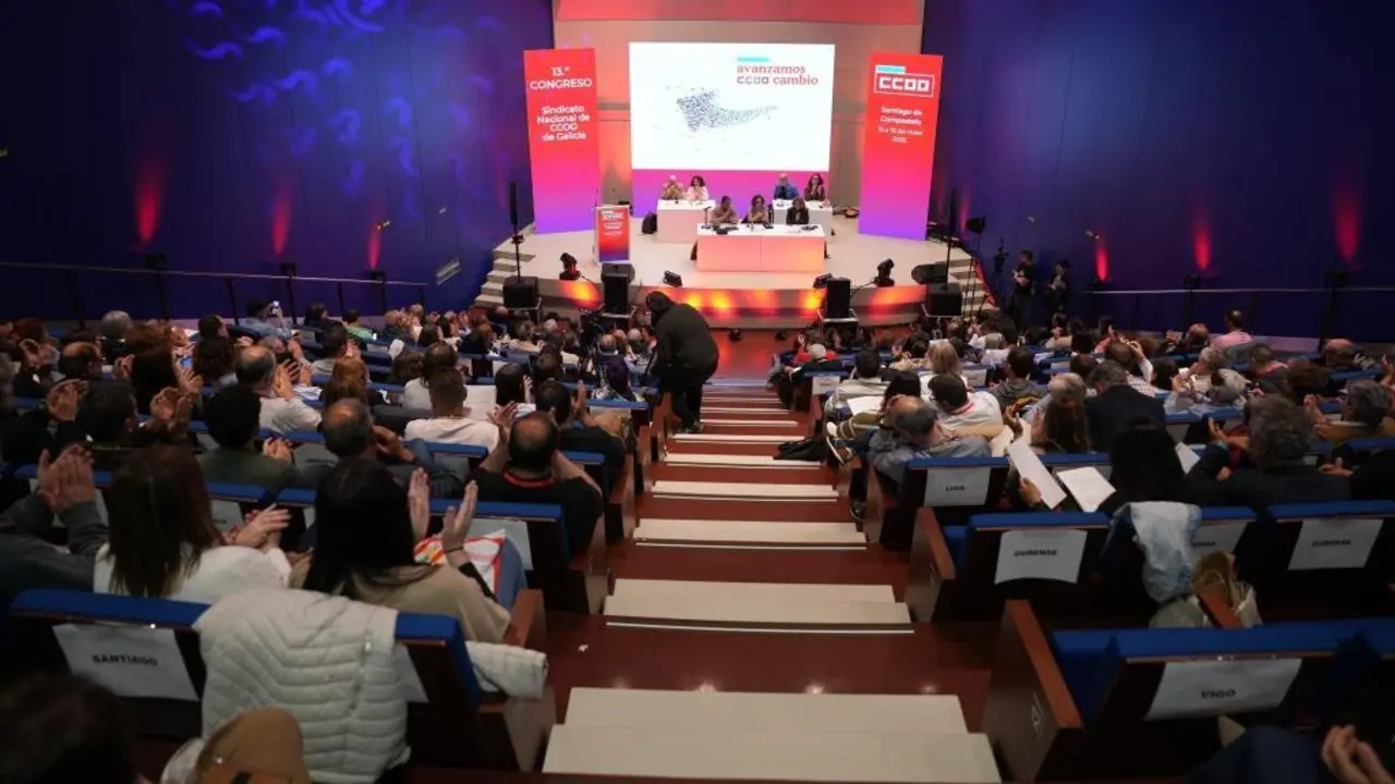 Inauguraci&oacute;n do Congreso Nacional de CCOO. (Foto: N&oacute;s Diario)