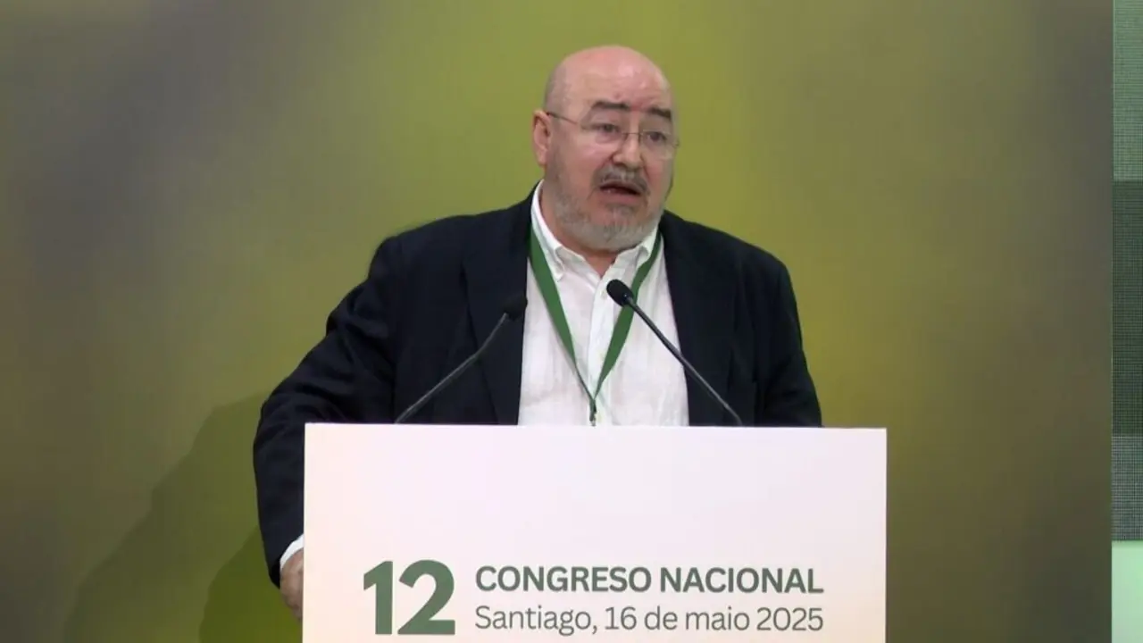 O reelixido secretario xeral de UUAA, Roberto Garc&iacute;a, o 16 de maio. (Foto: UUAA)