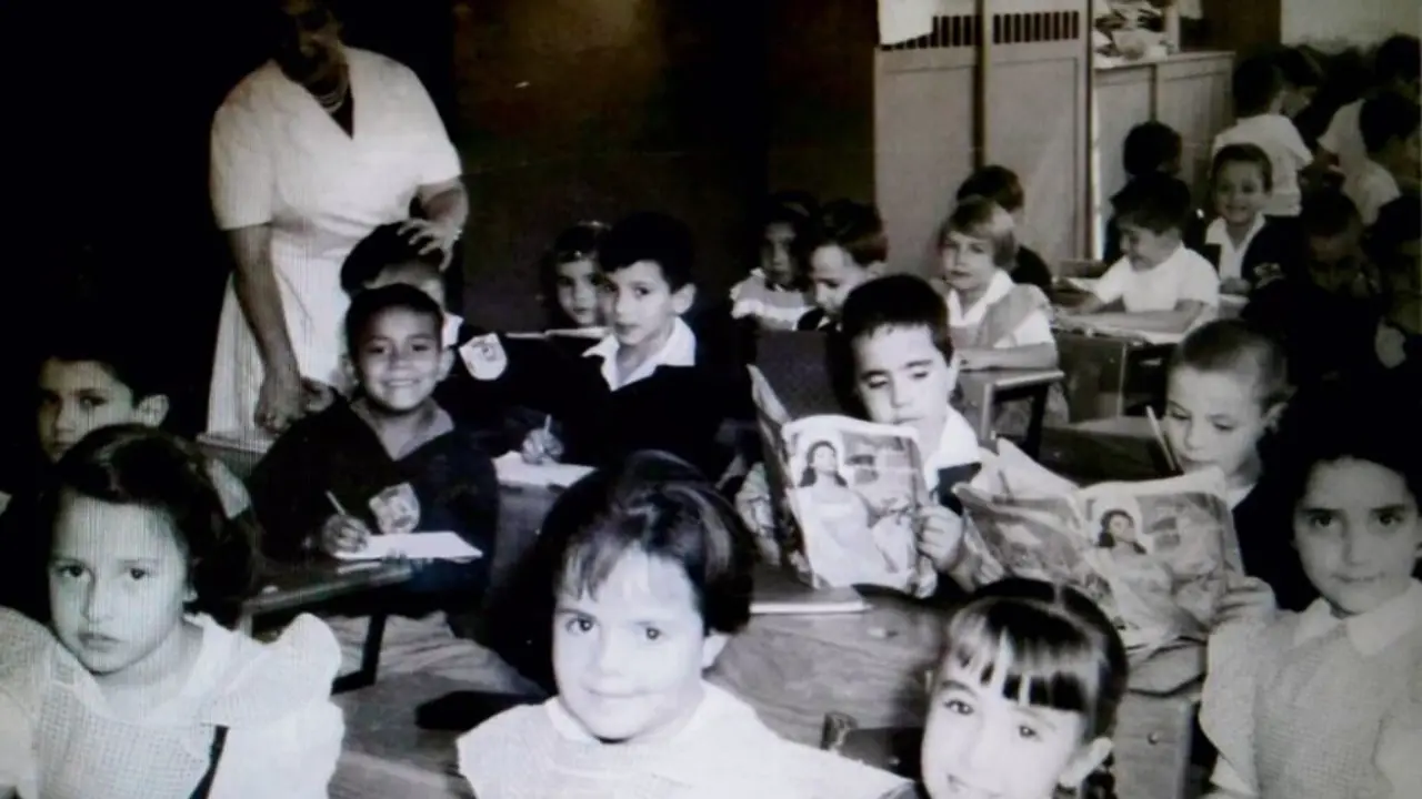 Aula do Colexio Madrid de M&eacute;xico na que deu clase a estradense Conchita Pazo. (Foto: Cedida por X. C. Garrido)