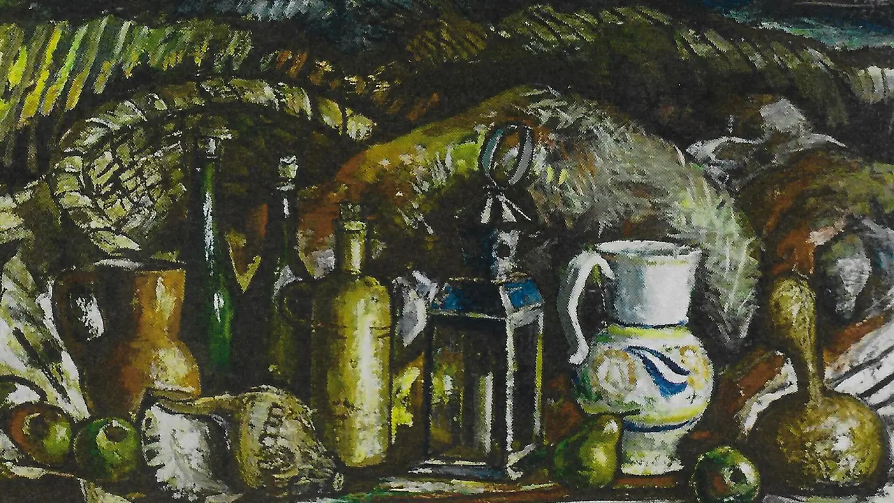 Bodegón dos cacharros, 1965.