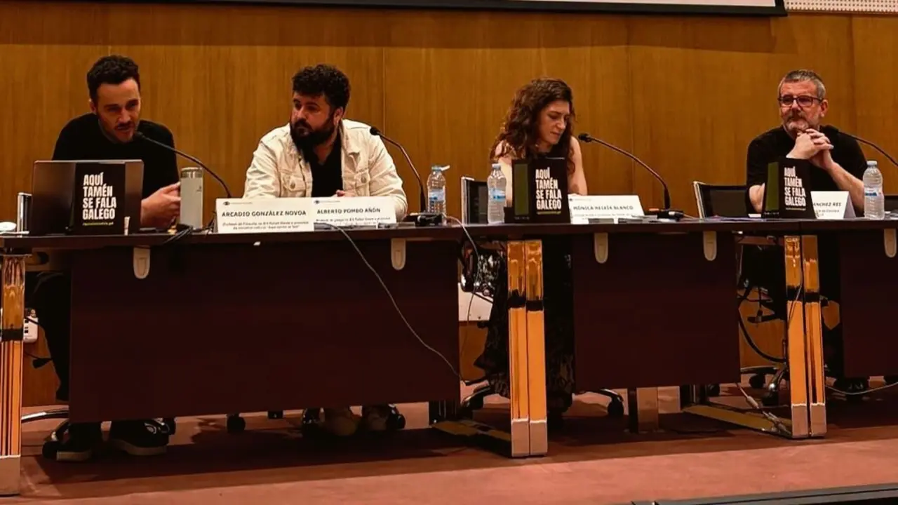 Arcadio Gonz&aacute;lez Novoa, Alberto Pombo A&ntilde;&oacute;n, M&oacute;nica Reix&iacute;a Blanco e Xos&eacute; Manuel S&aacute;nchez Rei, esta cuarta feira 15 de xullo. (Foto: Marisol R&iacute;os)