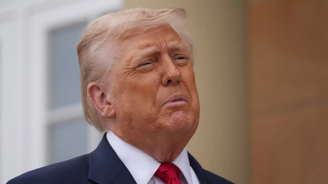 Donald Trump, presidente dos Estados Unidos, o 28 de xullo de 2025. (Foto: Chris Furlong / PA Wire / DPA v&iacute;a Europa Press)