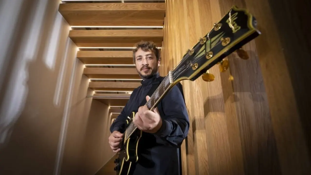Litet Steg, o novo proxecto liderado polo guitarrista e compositor Manuel Cebri&aacute;n, act&uacute;a hoxe. (Foto: Festival Internacional de Blues e Jazz)