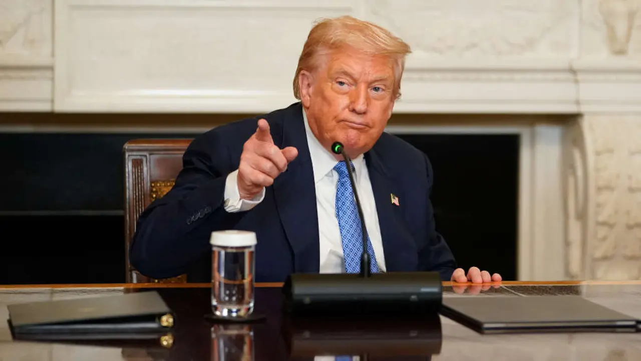 Donald Trump, presidente dos Estados Unidos, o 8 de agosto de 2025 en Washington DC. (Foto: Nathan Howard - Pool v&iacute;a CNP / Europa Press / Contacto)