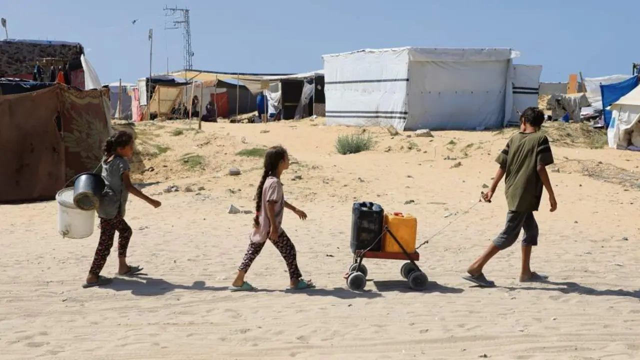En Rafah viv&iacute;a un neno moi ledo e valente, Am&iacute;n. (Foto: Rizek Abdeljawad / Xinhua News / Contacto Photo)
