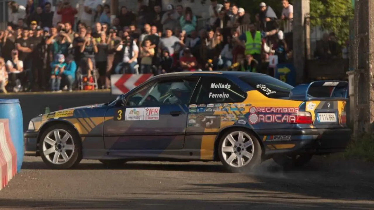 Mellado e Ferreiro, no Slalom de Vilatuxe do ano pasado. (Foto: FGA)