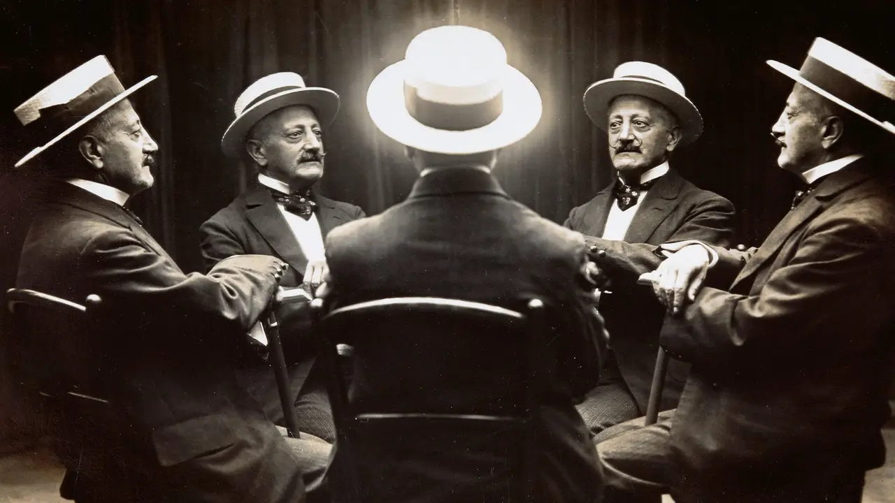 Galo Salinas quintuplicado, nunha fotograf&iacute;a de 1907. (Foto: Mart&iacute;nez Salazar do Arquivo do Reino de Galiza)
