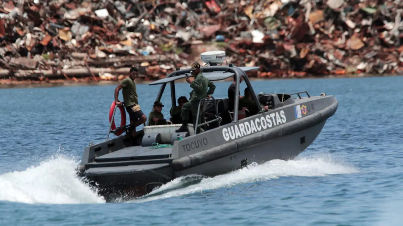Gardacostas de Venezuela o 28 de agosto de 2025 fronte &aacute;s costas de Valencia, no estado Carabobo. (Foto: Juan Carlos Hernandez / Europa Press / Contacto)