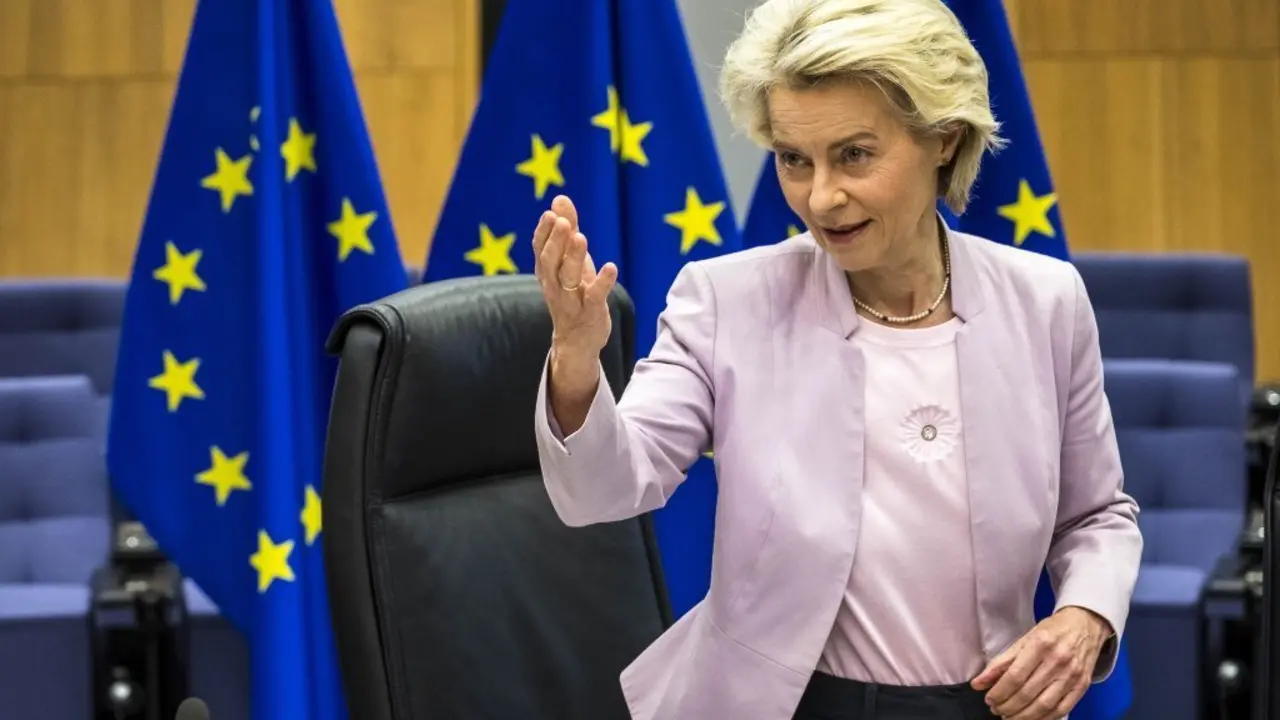 Ursula von der Leyen, este 17 de setembro en Bruxelas. (Foto: Wiktor Dabkowski / Zuma Press / ContactoPhoto)