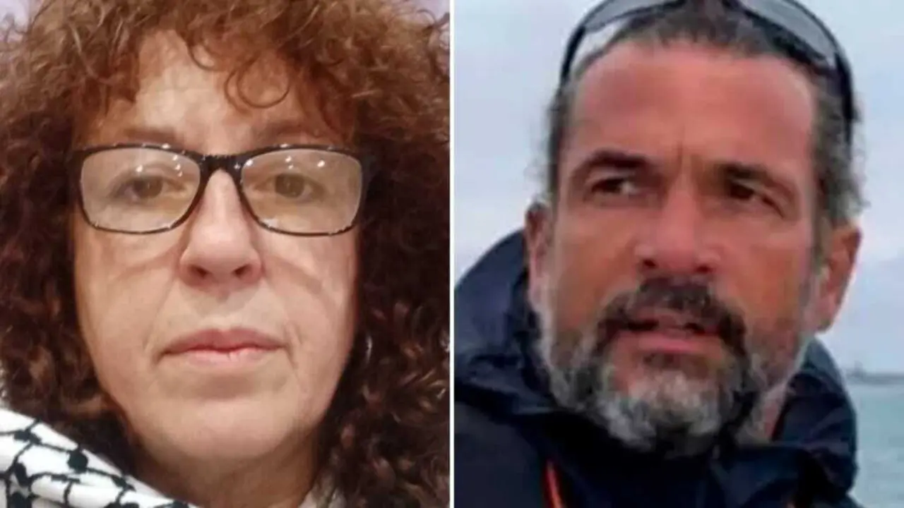 Sandra Garrido e Manu L&oacute;pez, integrantes da flotilla detidos por Israel. (Foto: GTMG / ML)
